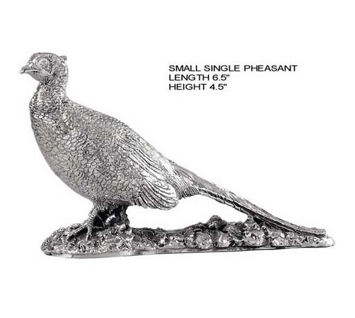 Hallmarked Silver Pheasant Figurine