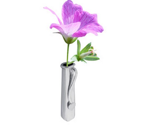 sterling silver flower holder boutonniere