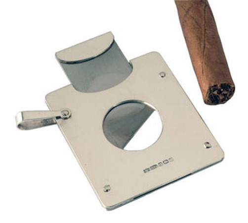 hallmarked silver cigar cutter