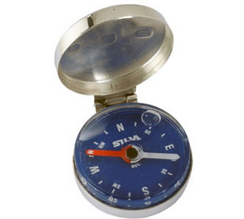hallmarked silver compass case