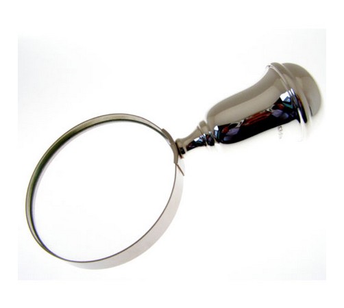 hallmarked silver hand held magnifying glass