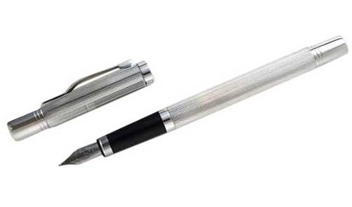 hallmarked silver fountain pen from the english made earl range