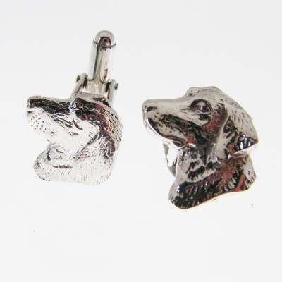 Hallmarked Sterling Silver Labrador Dog Themed Cuff links