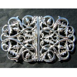 hallmarked silver nurses buckle