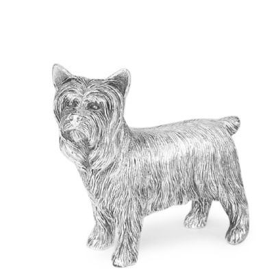 Hallmarked Sterling Silver model of a Yorkshire Terrier