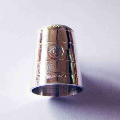 Sterling Silver Thimble Hallmark 2012 Queens Diamond Jubilee