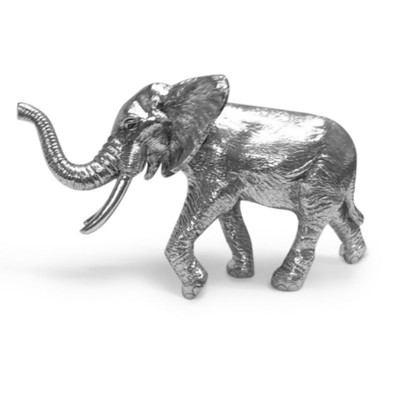 Sterling Hallmarked Silver African Elephant Figure