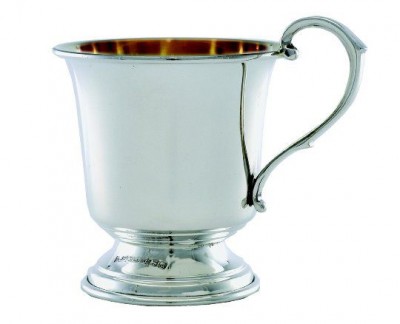 Solid Silver Hallmarked Christening Cup 