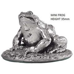 Miniature Hallmarked Silver Frog Model