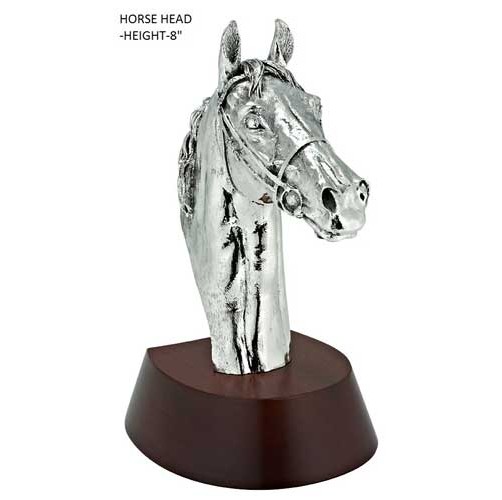 hallmarked silver model of a horses head