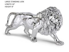 Hallmarked Sterling Silver Lion Figurine