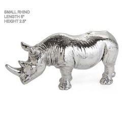Hallmarked Sterling Silver Rhino Figurine