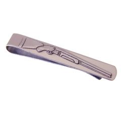 Hallmarked Silver Shotgun Tie Slide 