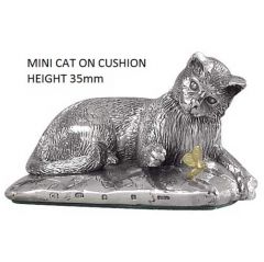 Mini Hallmarked Silver Cat or Kitten Figure