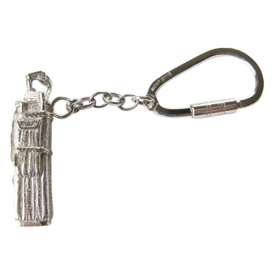 Hallmarked 925 Sterling Silver Golf Themed Key Ring