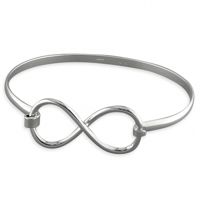 solid hallmarked sterling silver ladies wrist bangle