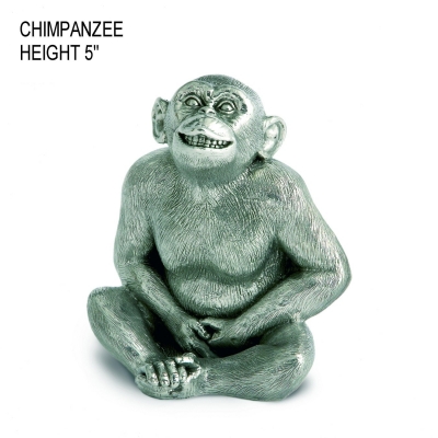 hallmarked sterling silver chimpanzee figure