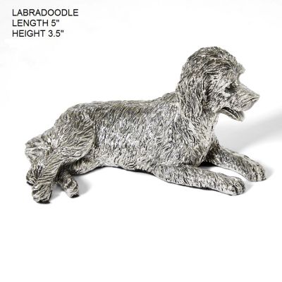 Hallmarked Silver Labradoodle Figurine