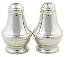 Hallmarked Sterling Silver Salt and Pepper Shakers