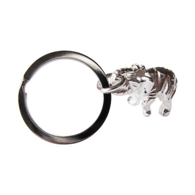 Hallmarked Sterling 925 Silver Elephant Theme Key Ring