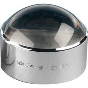 hallmarked silver desk magnifier