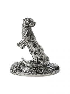 Hallmarked Silver Miniature Badger Model