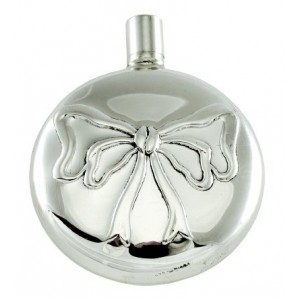 round perfume bottle hallmarked silver with scent funnel