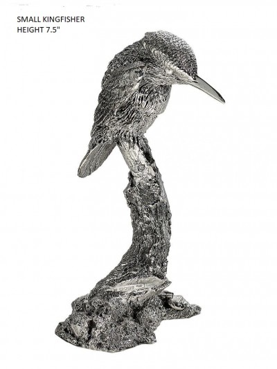 Hallmarked Sterling Silver Kingfisher Figurine Small size