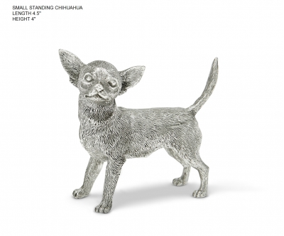 hallmarked sterling silver airedale terrier figurine